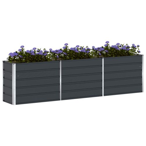 Кашпа Антрацит 290 x 50 x 75 см Галванизирана стомана
