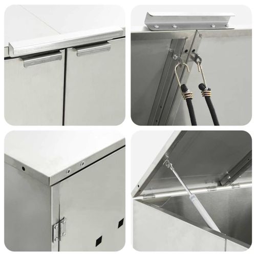 Съхранение за кош за отпадъци с газов капак за 240L контейнер