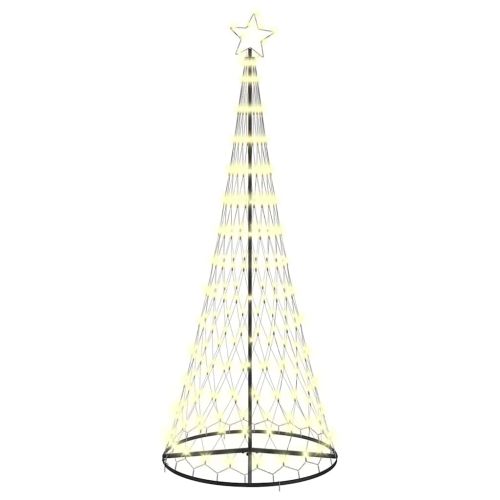 LED Коледна Елха с 295 LED светодиода Топло бяло 250 cm Метал