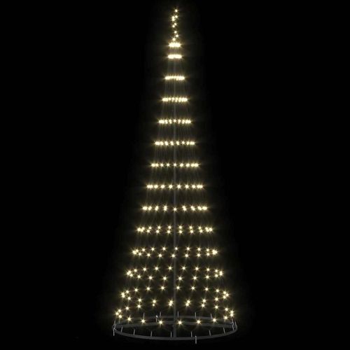 LED Коледна Елха с 295 LED светодиода Топло бяло 250 cm Метал