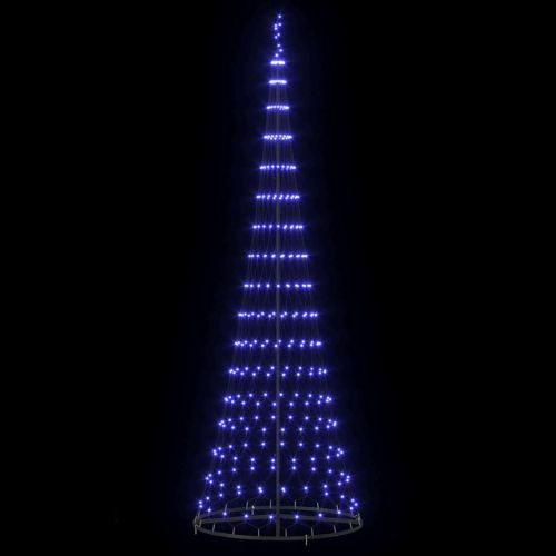 LED Коледна Елха с 355 LED светодиода Синьо 302,5 см Метал