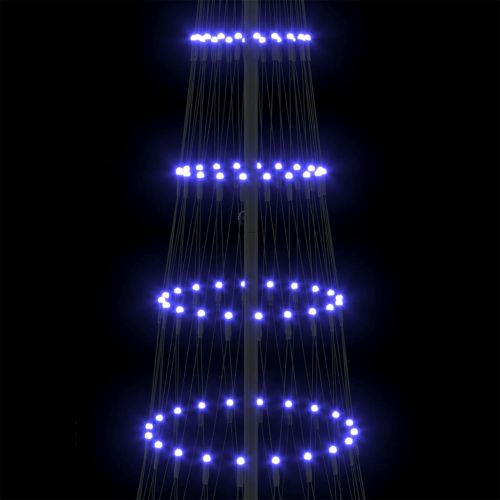LED Коледна Елха с 355 LED светодиода Синьо 302,5 см Метал