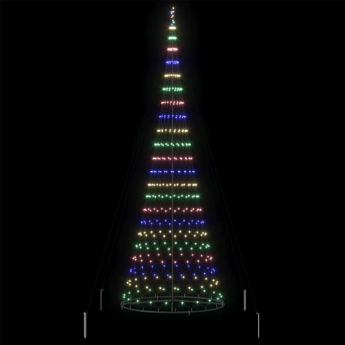 LED Коледна Елха с 455 LED светодиода Многоцветен 399 см Метал