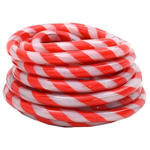 Светещо въже с 2400 LED светодиода Топло бяло 100 m ПВЦ