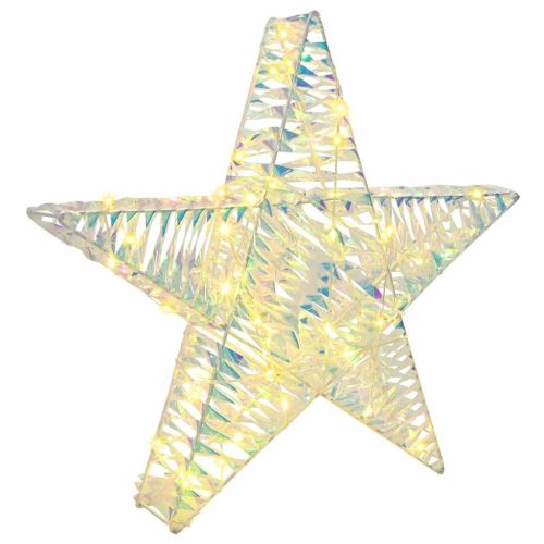 3D звезда с 50 LED светодиода Топло бяло 55 x 52.5 x 9 см PET