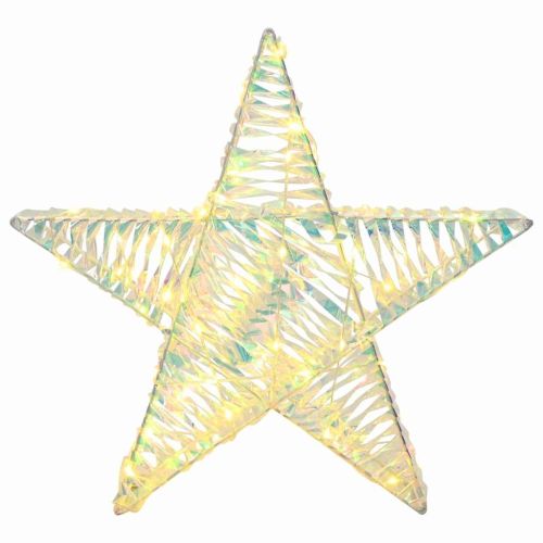 3D звезда с 50 LED светодиода Топло бяло 55 x 52.5 x 9 см PET