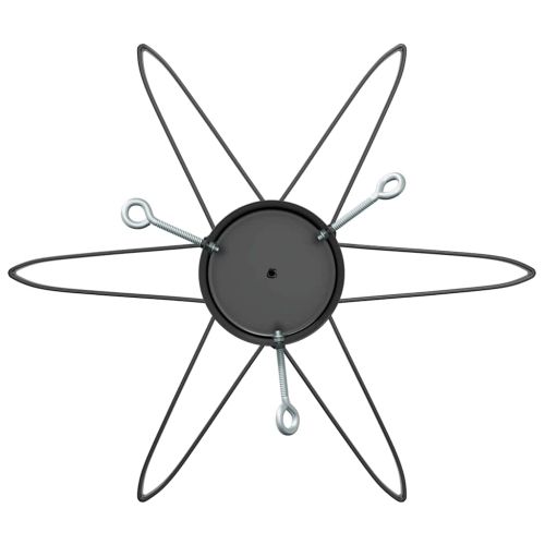 Статив за коледно дърво 1.73 Черно 50 х 50 х 15,5 см Стомана