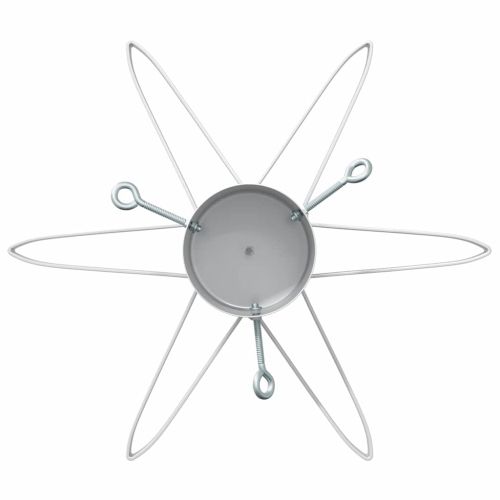 Статив за коледно дърво 1.73 Бяло 50 х 50 х 15,5 см Стомана