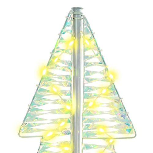 Коледно дърво с 100 LED светодиода Топло бяло 120 cm PET