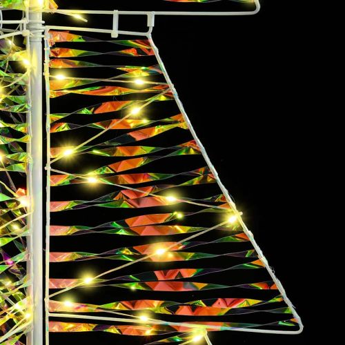 Коледно дърво с 240 LED светодиода Топло бяло 180 cm PET