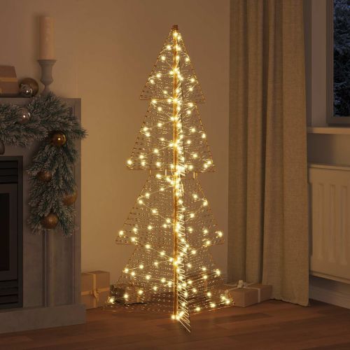 Коледно дърво с 160 LED светодиода Топло бяло 150 cm PET