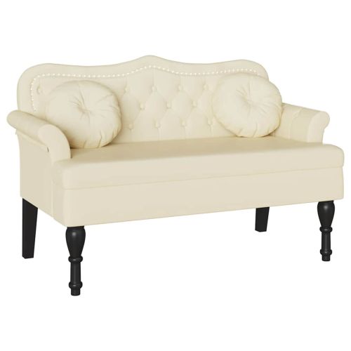 Пейка Честърфилд Крем 120.5 x 65 x 75 см Изкуствена