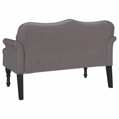 Пейка Честърфилд Сив 120.5 x 65 x 75 см Изкуствена
