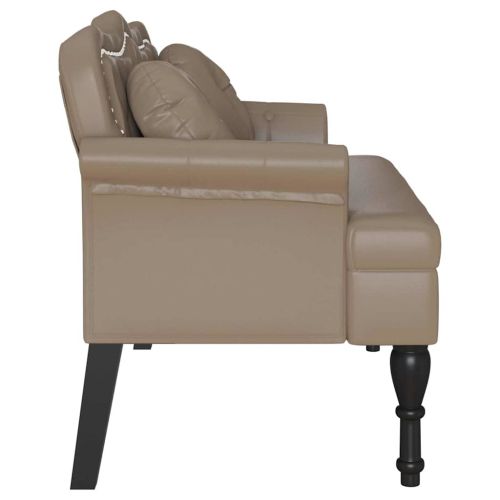 Пейка Честърфилд Капучино 120.5 x 65 x 75 см Изкуствена