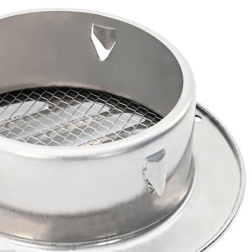 Предпазители за въздушна вентилация 4 pcs Сребрист 80 mm