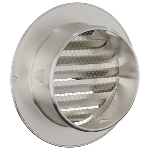 Предпазители за въздушна вентилация 8 pcs Сребрист 80 mm
