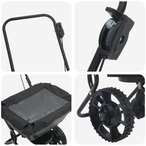 Разпределител Черен 82 x 46 x 75 см PVC и стомана