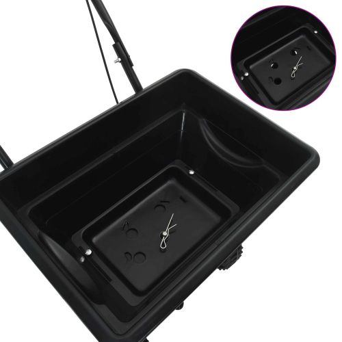 Разпределител Черен 82 x 46 x 75 см PVC и стомана