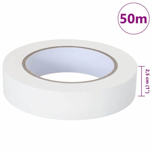 Ленти за маскиране на художници 12 pcs Бяло 25мм x 50м Хартия