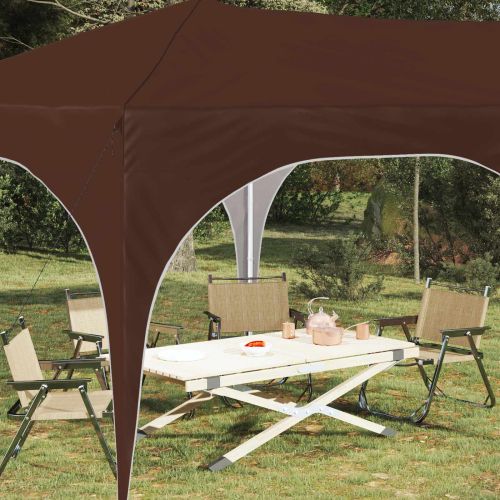 Поп-ъп парти палатка Кафяво 575 x 288 x 245 см Оксфордска тъкан