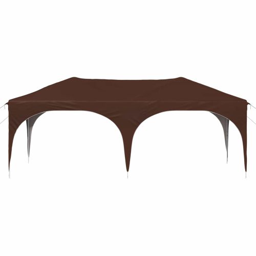 Поп-ъп парти палатка Кафяво 575 x 288 x 245 см Оксфордска тъкан
