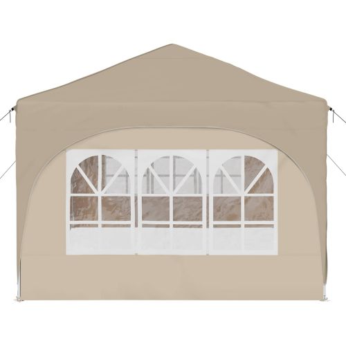 Поп-ъп парти палатка Крем 575 x 288 x 245 см Оксфордска тъкан