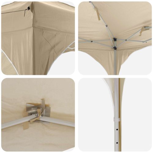 Поп-ъп парти палатка Крем 575 x 288 x 245 см Оксфордска тъкан