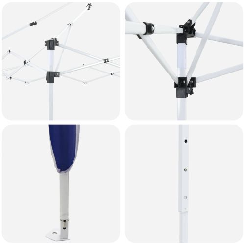 Поп-ъп парти палатка Синьо 575 x 288 x 245 см Оксфордска тъкан