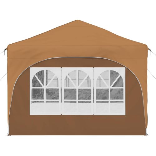 Поп-ъп парти палатка Бежово 575 x 288 x 245 см Оксфордска тъкан
