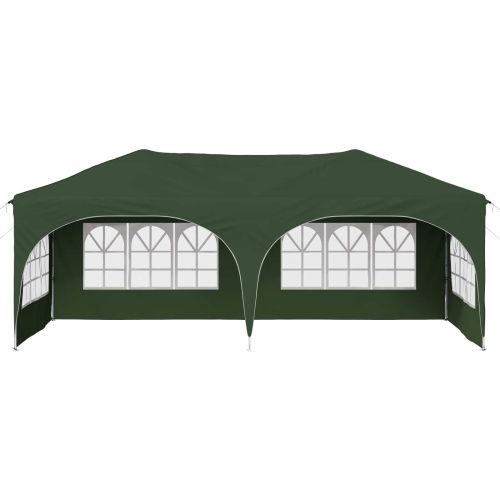 Поп-ъп парти палатка Зелен 575 x 288 x 245 см Оксфордска тъкан