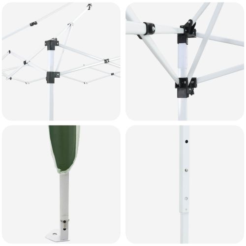 Поп-ъп парти палатка Зелен 575 x 288 x 245 см Оксфордска тъкан