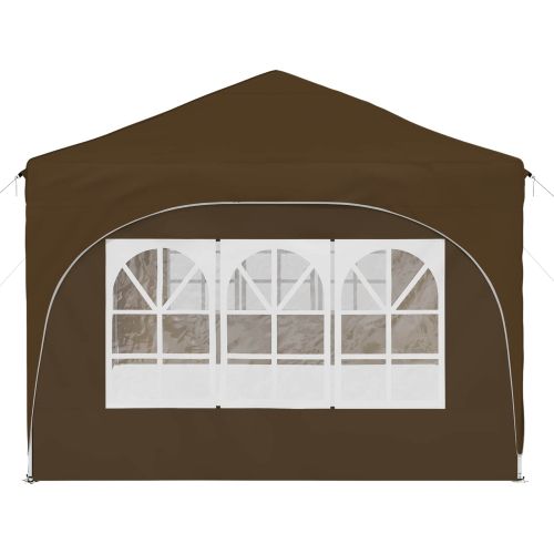 Поп-ъп парти палатка Таупе 575 x 288 x 245 см Оксфордска тъкан
