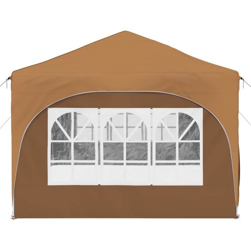 Поп-ъп парти палатка Бежово 575 x 288 x 245 см Оксфордска тъкан