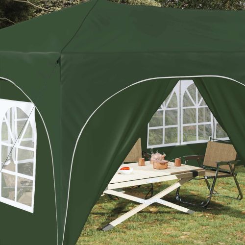 Поп-ъп парти палатка Зелен 575 x 288 x 245 см Оксфордска тъкан