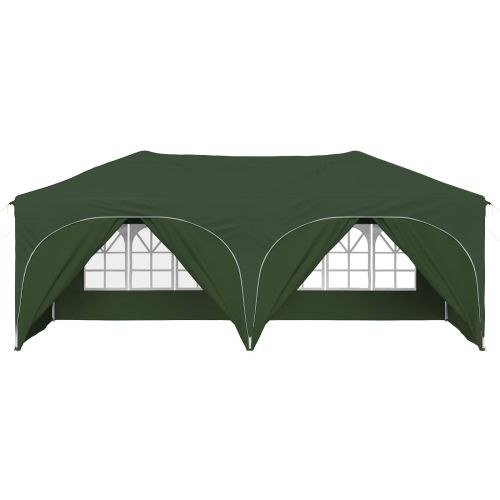 Поп-ъп парти палатка Зелен 575 x 288 x 245 см Оксфордска тъкан