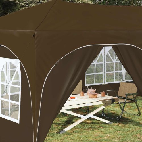 Поп-ъп парти палатка Таупе 575 x 288 x 245 см Оксфордска тъкан