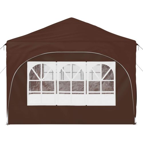 Поп-ъп парти палатка Кафяво 575 x 288 x 245 см Оксфордска тъкан