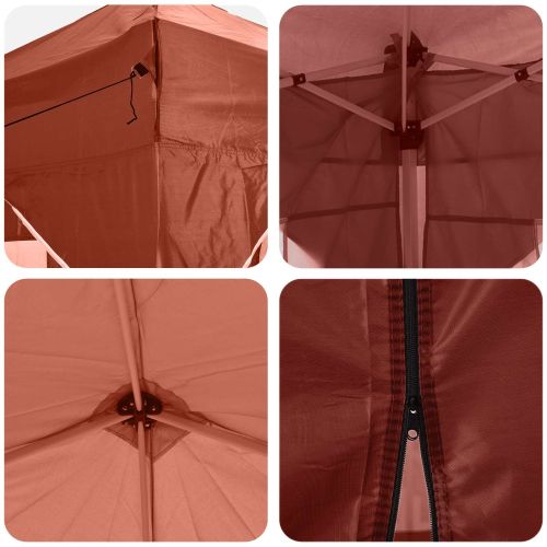 Поп-ъп парти палатка Теракота 575 x 288 x 245 см