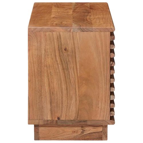 ТВ шкаф със съхранение с врата Естествен 90 x 30 x 40 cm