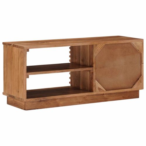 ТВ шкаф със съхранение с врата Естествен 90 x 30 x 40 cm