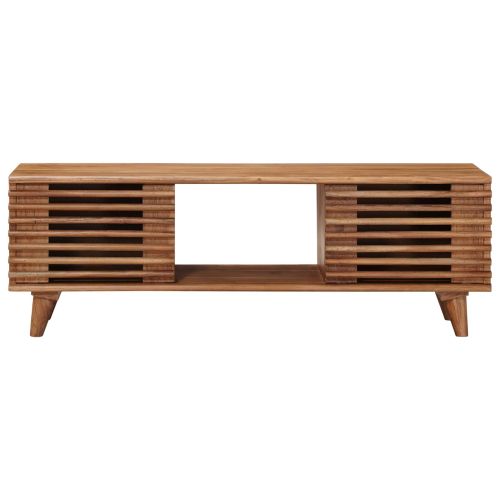 ТВ шкаф със съхранение с врата Естествен 105 x 30 x 35 см