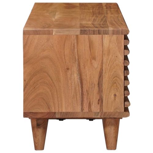 ТВ шкаф със съхранение с врата Естествен 105 x 30 x 35 см