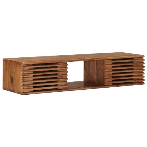 ТВ шкаф със съхранение с врата Естествен 105 x 30 x 22,5 см