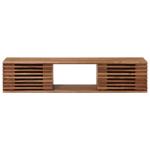 ТВ шкаф със съхранение с врата Естествен 105 x 30 x 22,5 см