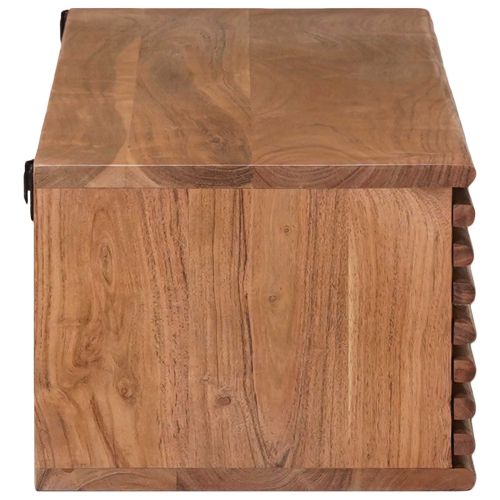 ТВ шкаф със съхранение с врата Естествен 105 x 30 x 22,5 см