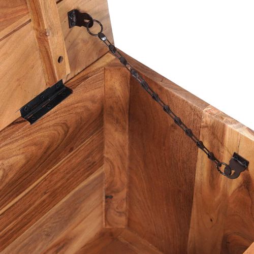 Кутия за съхранение със съхранение Естествен 85 x 40 x 46 см
