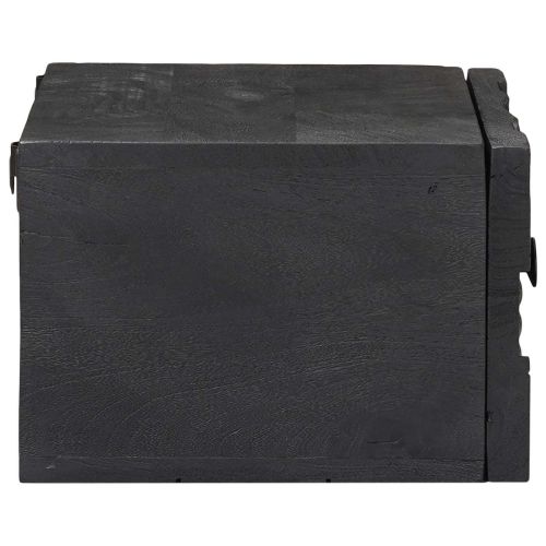 Нощен шкаф с чекмедже Черен 40 x 30 x 20 см