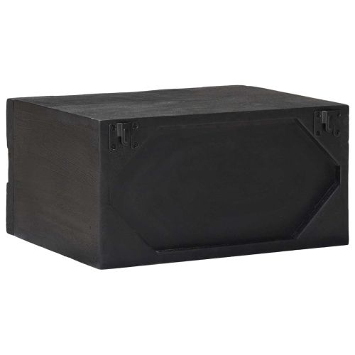 Нощен шкаф с чекмедже Черен 40 x 30 x 20 см