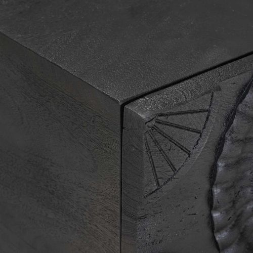 Нощен шкаф с чекмедже Черен 40 x 30 x 20 см