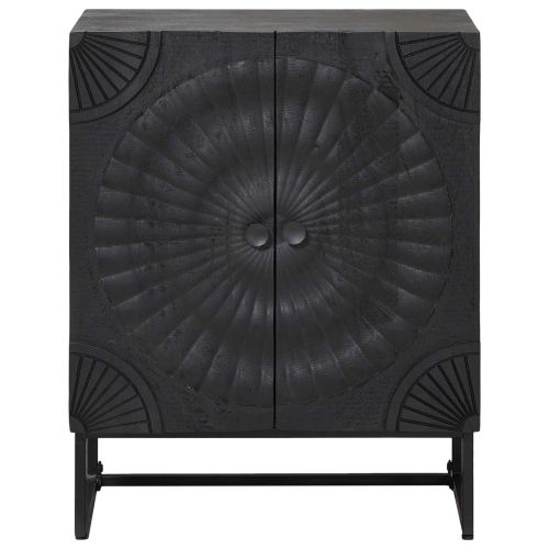 Служебен шкаф Черен 55 x 30 x 70 см